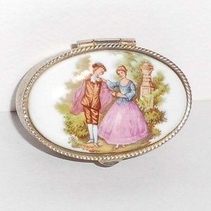 1pc.  Ladies Enamel Pill Case
